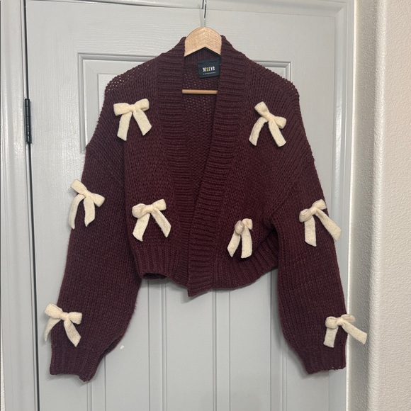 Anthropologie 3D bow sweater - Picture 1 of 2